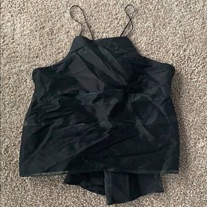 MILLY Black Tank Top